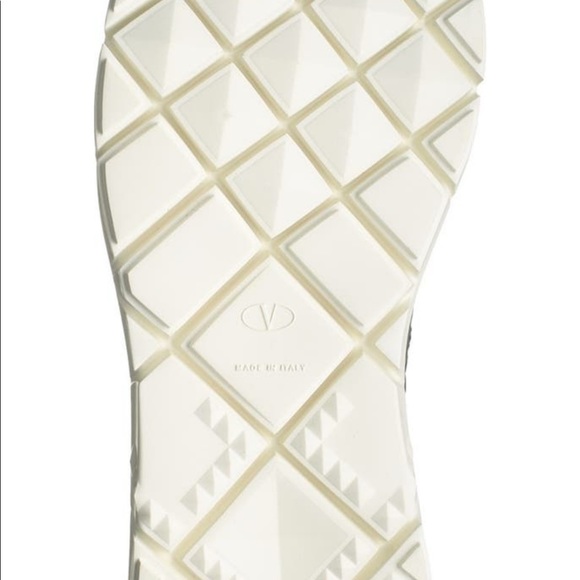 Valentino Geo Design Leather Overlay Mesh Sneaker - Picture 5 of 6